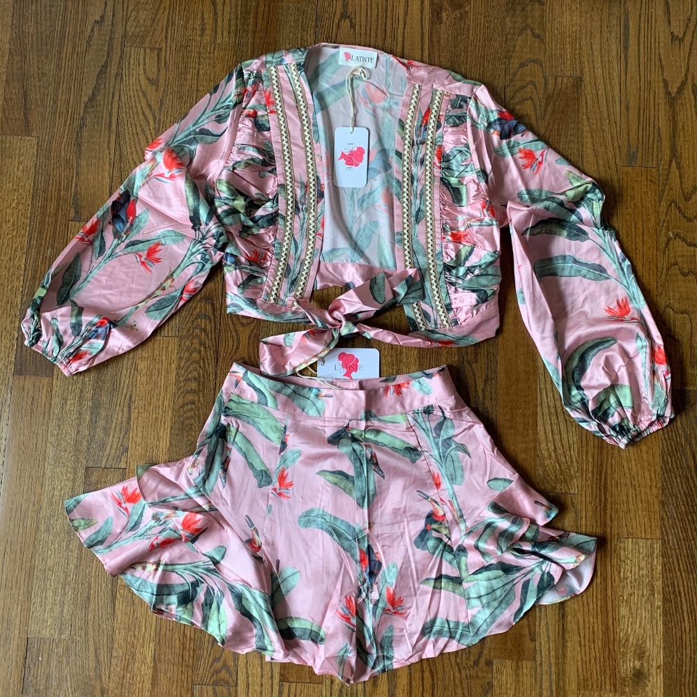 L'Atiste By Amy Two Piece Floral Set